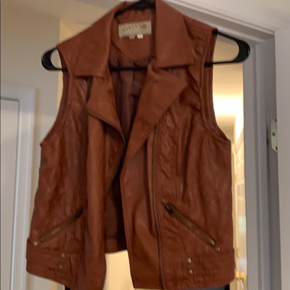 Leather vest